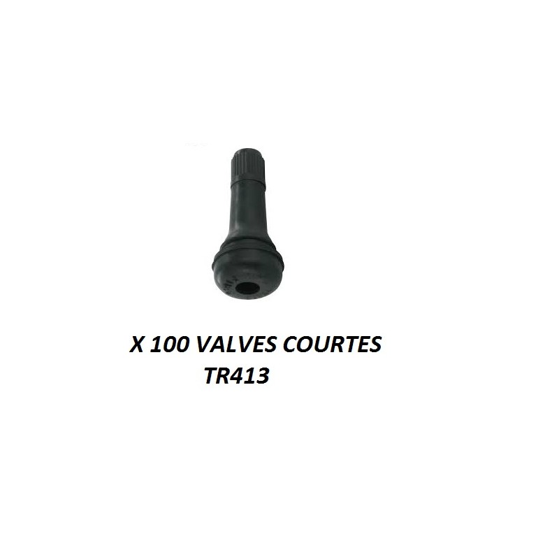 100 pièces Tige de Valve de Pneu de Voiture,Voiture Moto Roue Snap dans Pneu  TR413 ou TR414,Tige de Valve Court en Caoutchouc [728] - Cdiscount Auto