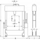 Presse d'atelier manuelle et pneumatique 50T COMPAC