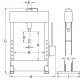 Presse d'atelier manuelle et pneumatique 100T CompaC