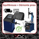 Pack Démonte-Pneu Semi-Automatique + Équilibreuse 10-24” – Pro, 220V, Accessoires Inclus, Garantie 2 Ans