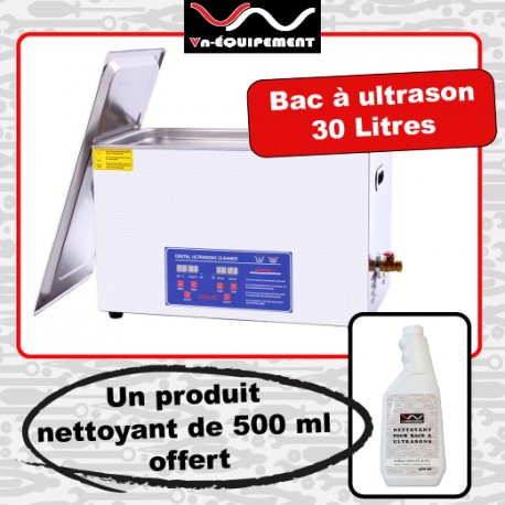Bac nettoyeur à ultrason 30L numérique - VN Equipement