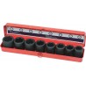 8 douilles à chocs 3/4" Poids Lourds