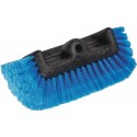 Brosse de Lavage Anti-Rayure 250mm - Quadro 4 Faces, Douille à Visser, Fibres Douces, Compatible Manches Réf. 07313-07316