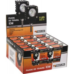 Présentaoire de 30 Phare de travail carré 1 LED, 10W