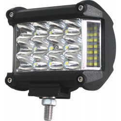 Phare de travail carré 12 + 7 LED, 18W