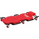 Chariot de Visite 6 Roues avec Matelas Mousse - Capacité 180kg, Confort et Robustesse